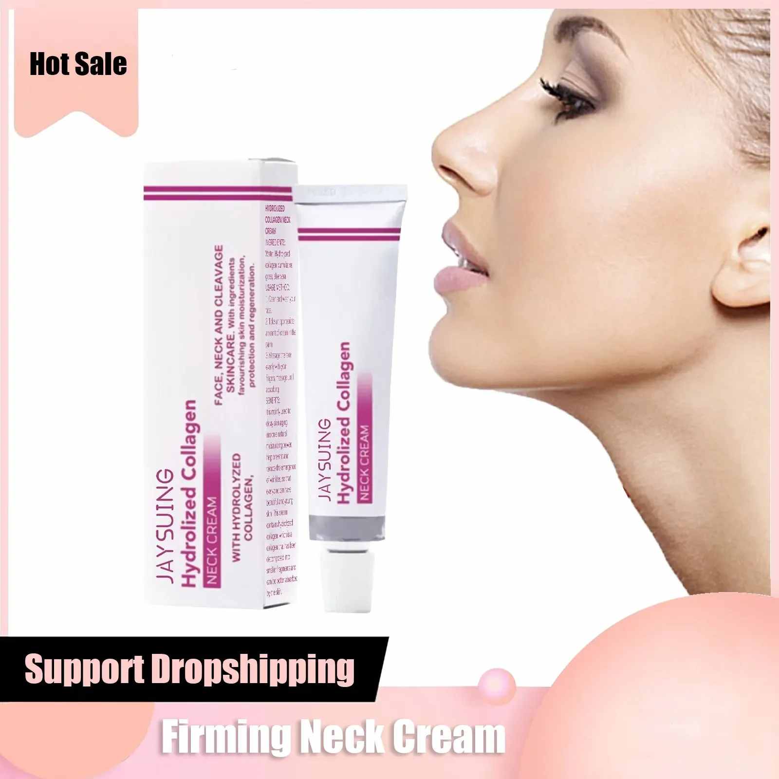Peptide Neck Cream - Neck Firming Cream Hydrolized Collagen Anti