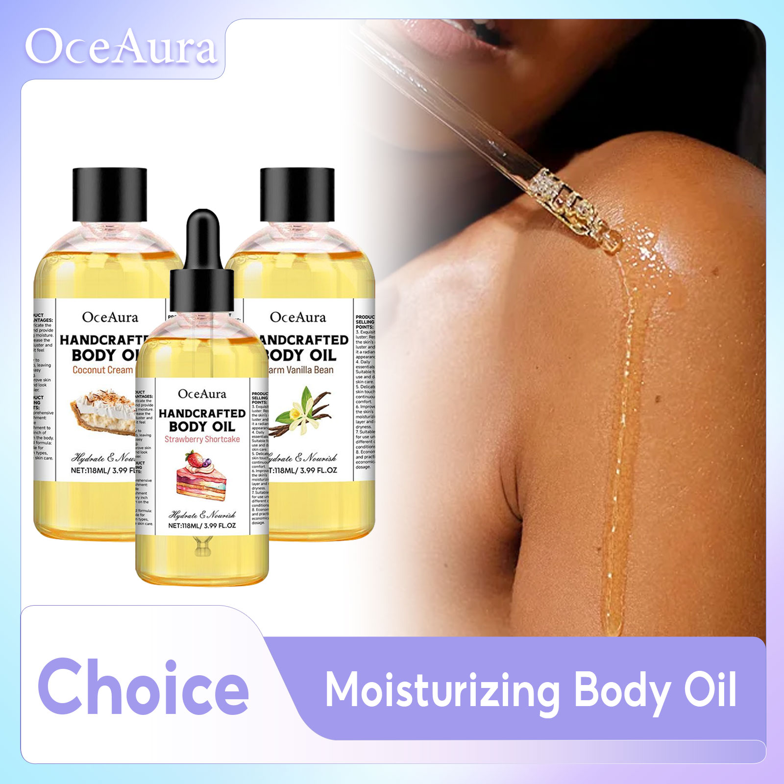 Peptide Neck Cream - OceAura Body Serum Oil Dry Relief